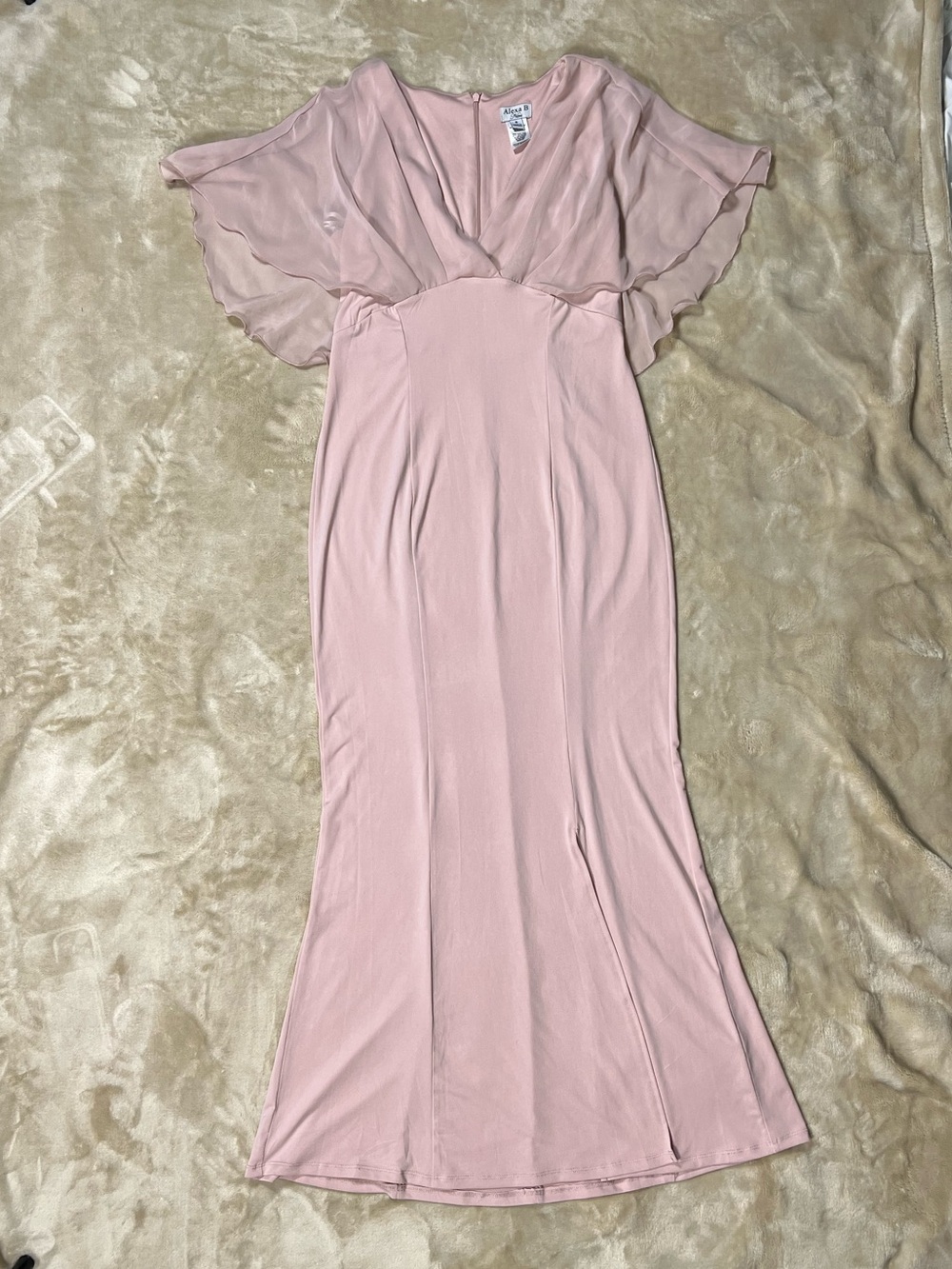 Alexa B Nites Pink Formal Maxi Dress Size 6